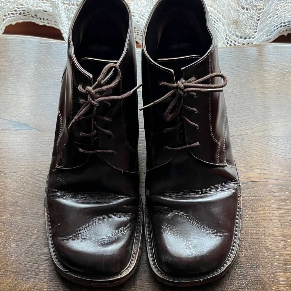 Italian-made Dark Brown Ankle Boots